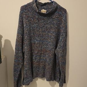 Coldwater Creek Multicolor Knit Mock Turtleneck 3X Women's Sweater